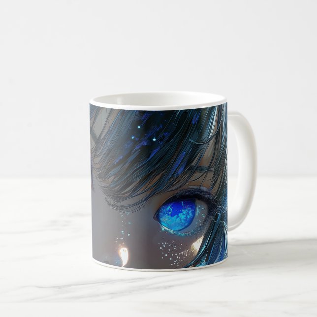 Mug Mysterious Fantasy Girl - Ocean Art Aesthetic (Devant droit)