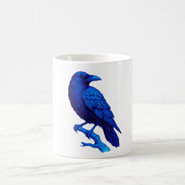 Mug Mystic Blue Bird Art (Centre)