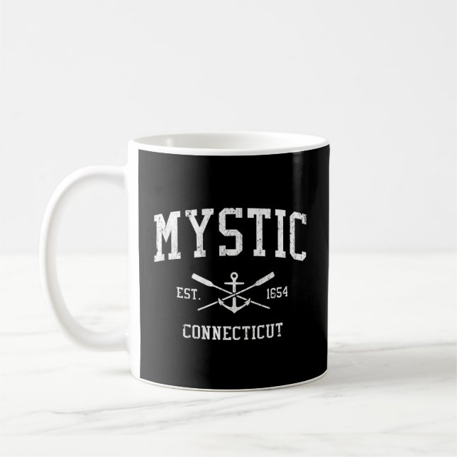 Mug Mystic Ct Crossed Oars Bateau Ancre Sports (Gauche)