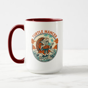 Mug Mystic Turtle Mancer Vagues Océaniques Art Japonai
