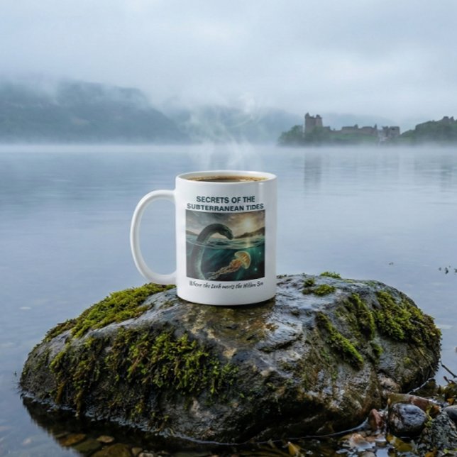 Mug Mythe du Monstre du Loch Ness | Folklore Whimsigot (Loch Ness Monster Nessie Ceramic Mug Gift. Scottish Folklore Niseag Star Jelly Witchlight Guardian)