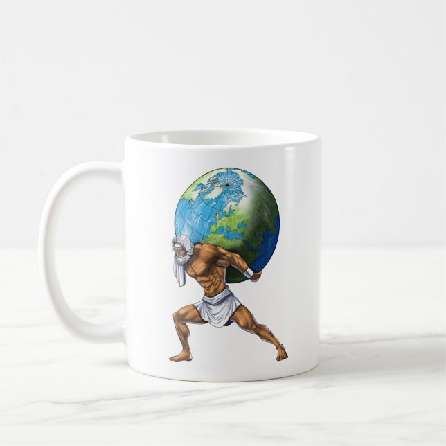 Mug Mythologie grecque Dieu Atlas (Gauche)