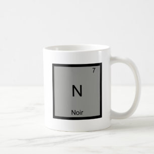 Mug N - Noir Film Drôle Tee-shirt Symbole Élément Chim