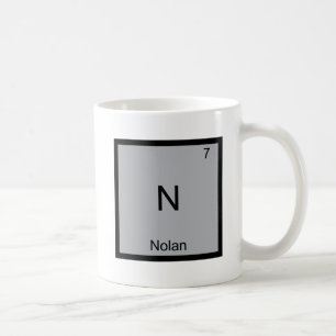 Mug N - Nolan T-Shirt Symbole d'élément de chimie drôl