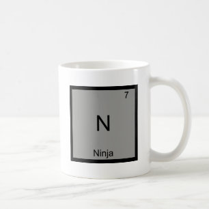 Mug N - Pièce en t drôle de symbole d'élément de