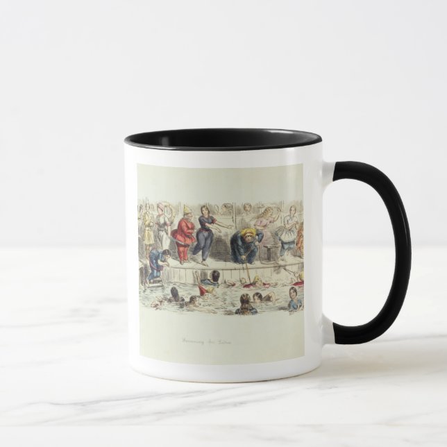 Mug Nageant pour des dames, 1844 (litho) (Droite)