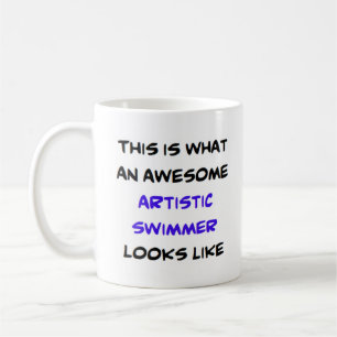 Mug nageur artistique, génial