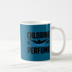 Mug Nageur de natation drôle Le chlore est mon parfum