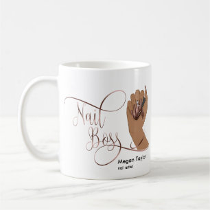 Mug Nail Boss, cadeau pour manucure du technicien en o
