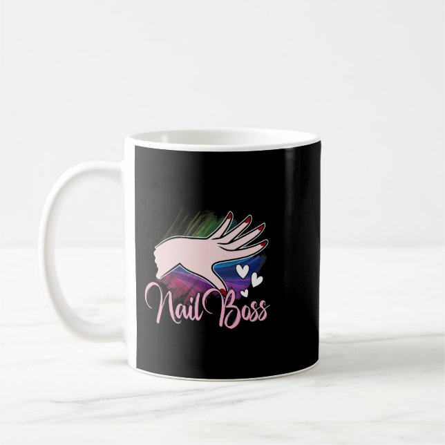 Mug Nail Boss Manicurist Cadeau Nail Tech Artist Techn (Gauche)
