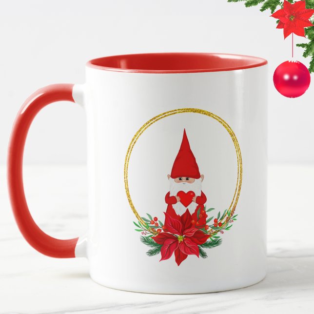 Mug Nain mignon et couronne de Noël (Créateur téléchargé)