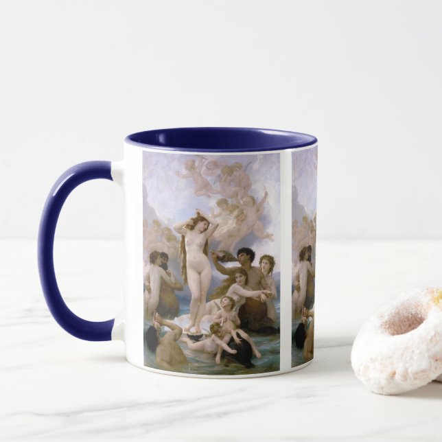 Mug Naissance de Vénus de William-Adolphe Bouguereau (Avec donut)