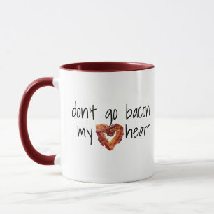Mug N'allez pas bacon mon coeur, drôle Bacon Lovers Co