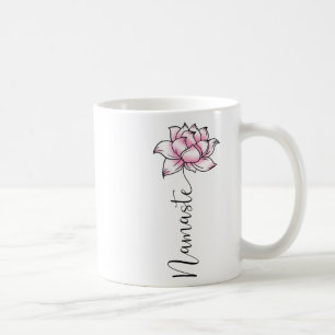 Mug Namaste Lilly Lotus Fleur Rose Mignonne Hindi Yoga