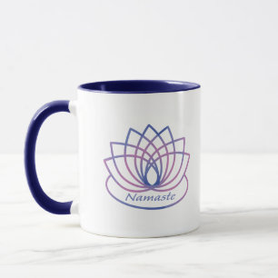 Mug Namaste Purple et Pink Lotus Flower