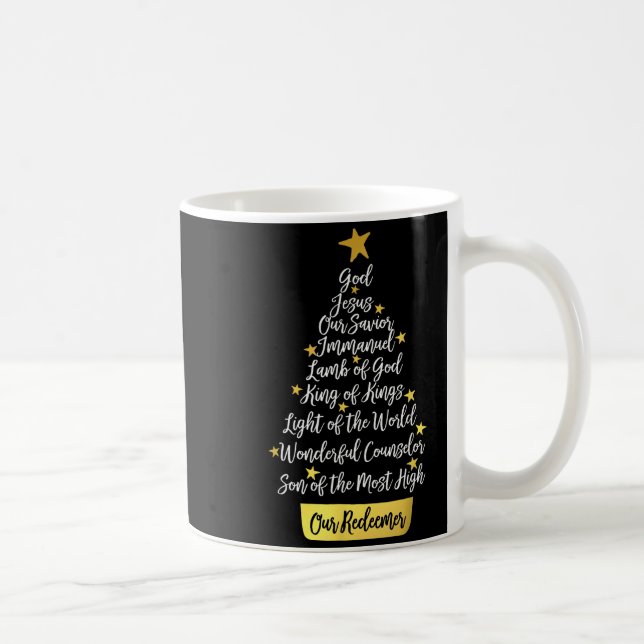 Mug Names Of Jesus Christian Faith Christmas Tree  (Droite)