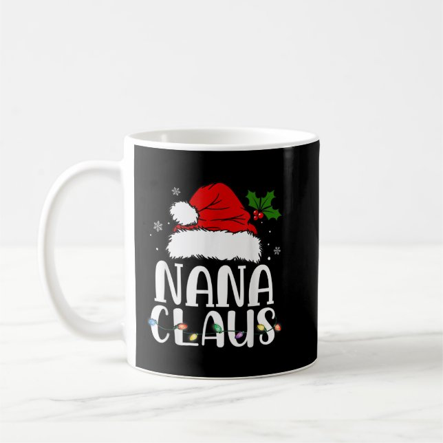 Mug Nana Claus Chemise de Noël Pyjama Famille Correspo (Gauche)