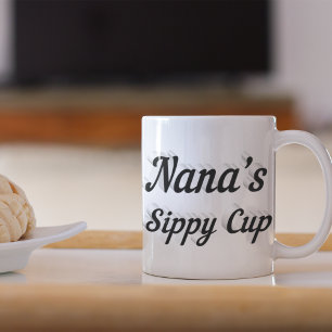 Mug Nana drôle café citation moitié noir
