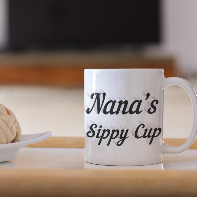 Mug Nana drôle café citation moitié noir (Créateur téléchargé)