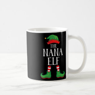 Mug Nana Elf Groupe de jumelage Xmas Funny Famille Noë