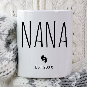 Mug Nana Est 2025 Nana À Être Cadeaux Nouvelle Grosses