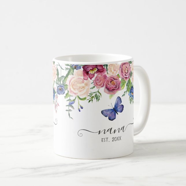 Mug Nana Établit Une Aquarelle Plutôt Rose (Devant droit)