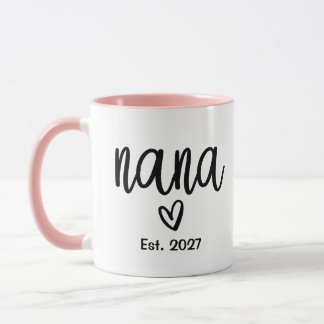 Mug Nana Fondée 2027, Annonce de Bébé