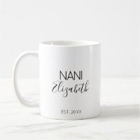 Nani Grand-mère Annonce de grossesse avec un nom p