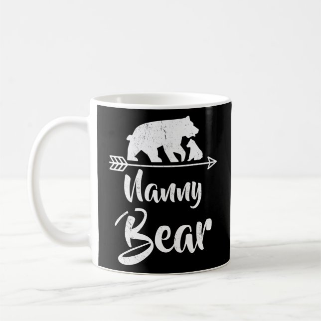 Mug Nanny Bear Meilleur cadeau Fête des pères de mère (Gauche)