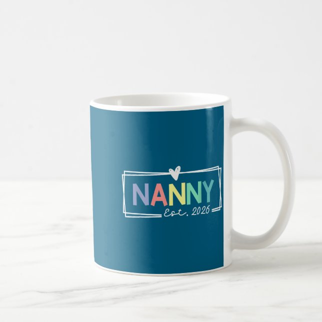 Mug Nanny Est 2026 Promoted To Grandma 2026 For Grandm (Droite)