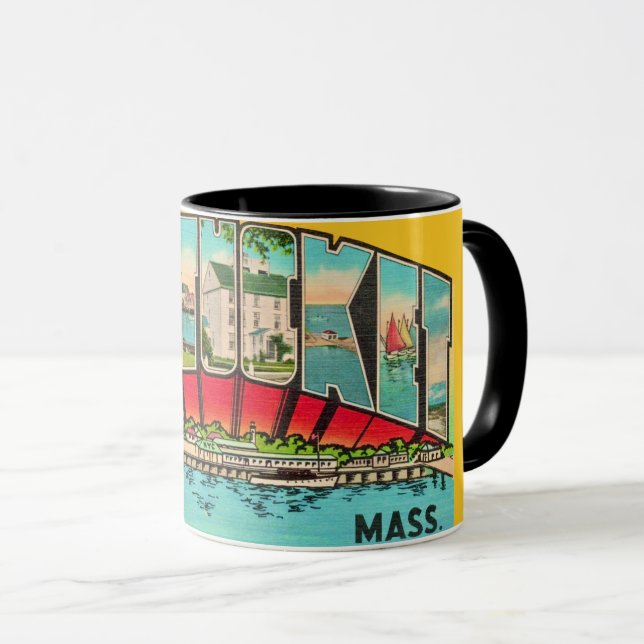 Mug Nantucket MA vintage (Devant droit)