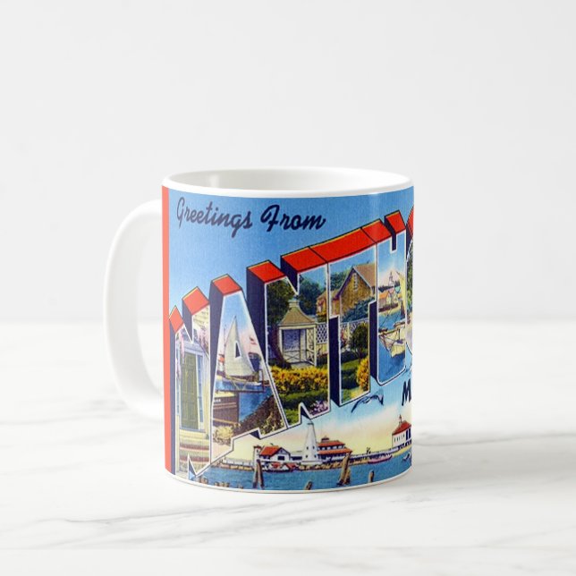 Mug Nantucket MA vintage (Devant gauche)