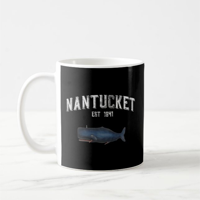 Mug Nantucket Massachusetts Style baleine (Gauche)