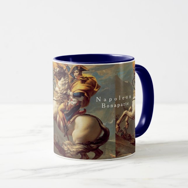 Mug Napoléon vintage Traversant les Alpes (Devant droit)