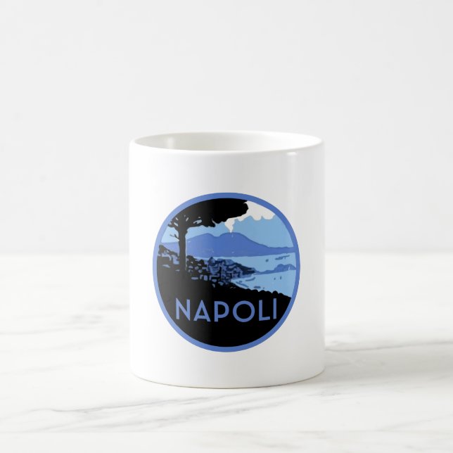 Mug Napoli Mont Vésuve - Retro Naples Italie (Centre)