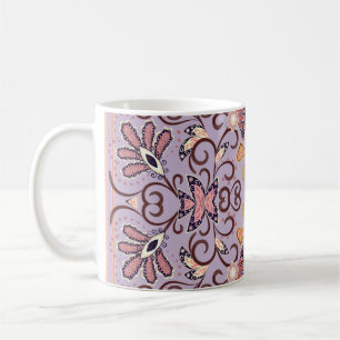 Mug Nappe à fleurs indiennes : belle motif pastel