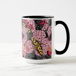 Mug Nappes phréatiques à hydrangée rose