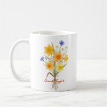 Narcisse Fleur de Naissance Personnalisée Sur Mesu