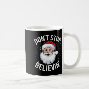 Mug N'arrêtez pas de croire Noël Vintage Père Noël drô