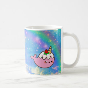 Mug Narwhal aux fraises de Kawaii