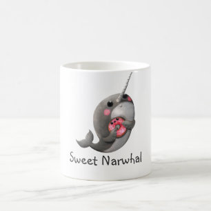 Mug Narwhal timide avec le beignet
