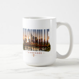 Mug 🎸 Nashville Luxe Éditorial Style de la Skyline 🎸