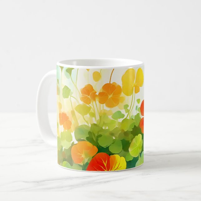 Mug Nasturtium Floral été (Devant gauche)