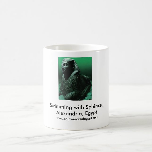 Mug Natation avec des sphinx (Centre)