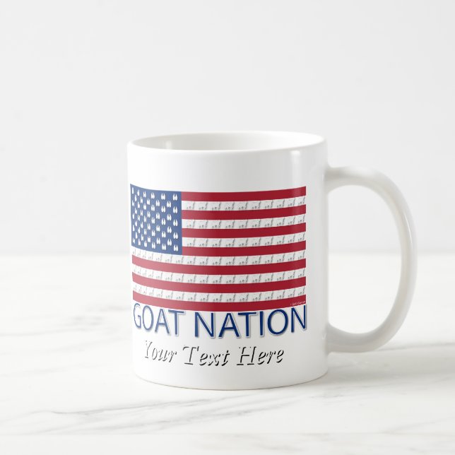 Mug NATION DE CHÈVRE La chèvre américaine GetYerGoat™ (Droite)