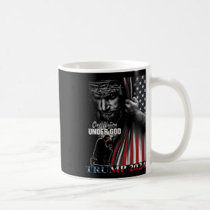 Mug Nation Under God Trump 2024 God American Flag 1