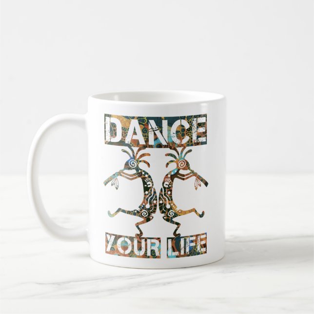 Mug Native Americans Kokopelli - Dance Your Life 1 (Gauche)