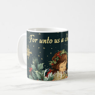 Mug Nativité biblique personnalisée Enfant & Verse