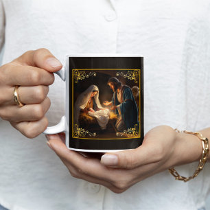 Mug Nativité de Noël Sainte Famille Religieuse