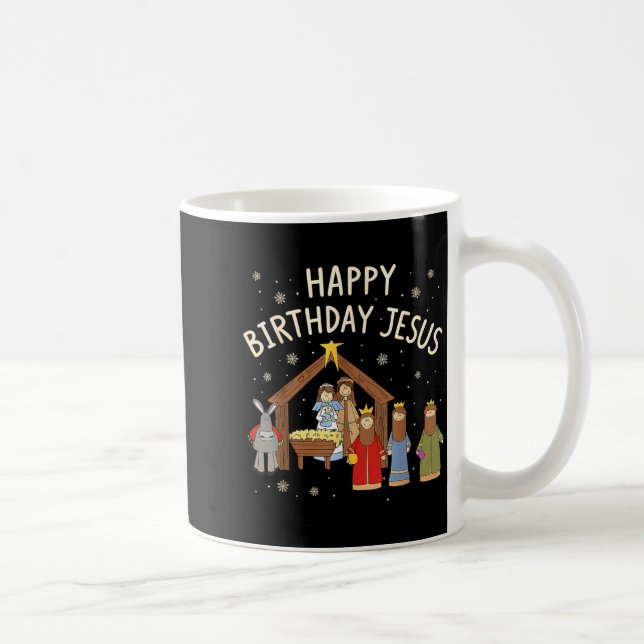 Mug Nativity Happy Birthday Jesus Christmas Christian  (Droite)